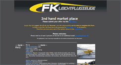 Desktop Screenshot of fk-leichtflugzeuge.de