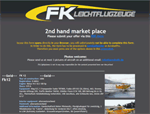 Tablet Screenshot of fk-leichtflugzeuge.de